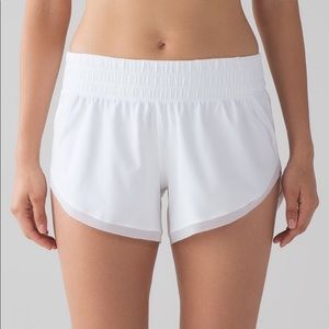 Size 6 white Lululemon shorts